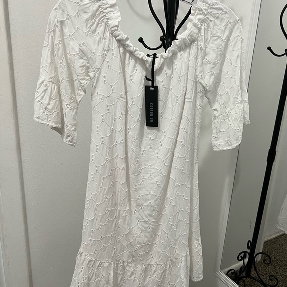 Cotton On Cream Ruffled Tiered Sundress - Picture 1 of 6